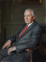 Colin Campbell President & CEO, The Colonial Williamsburg Foundation Oil on panel 40 x 30