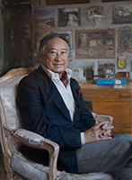 Fong Tak Ching Oil on canvas 42 x 31