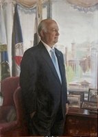 Samuel W. Bodman 11th U.S. Secretary of Energy Oil on canvas 53 x 38